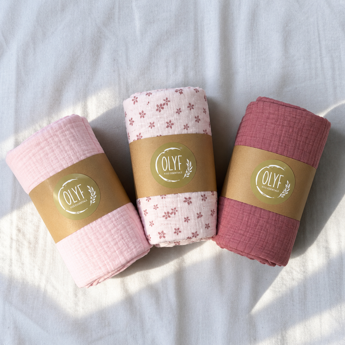 Muslin Swaddle Baby Pink