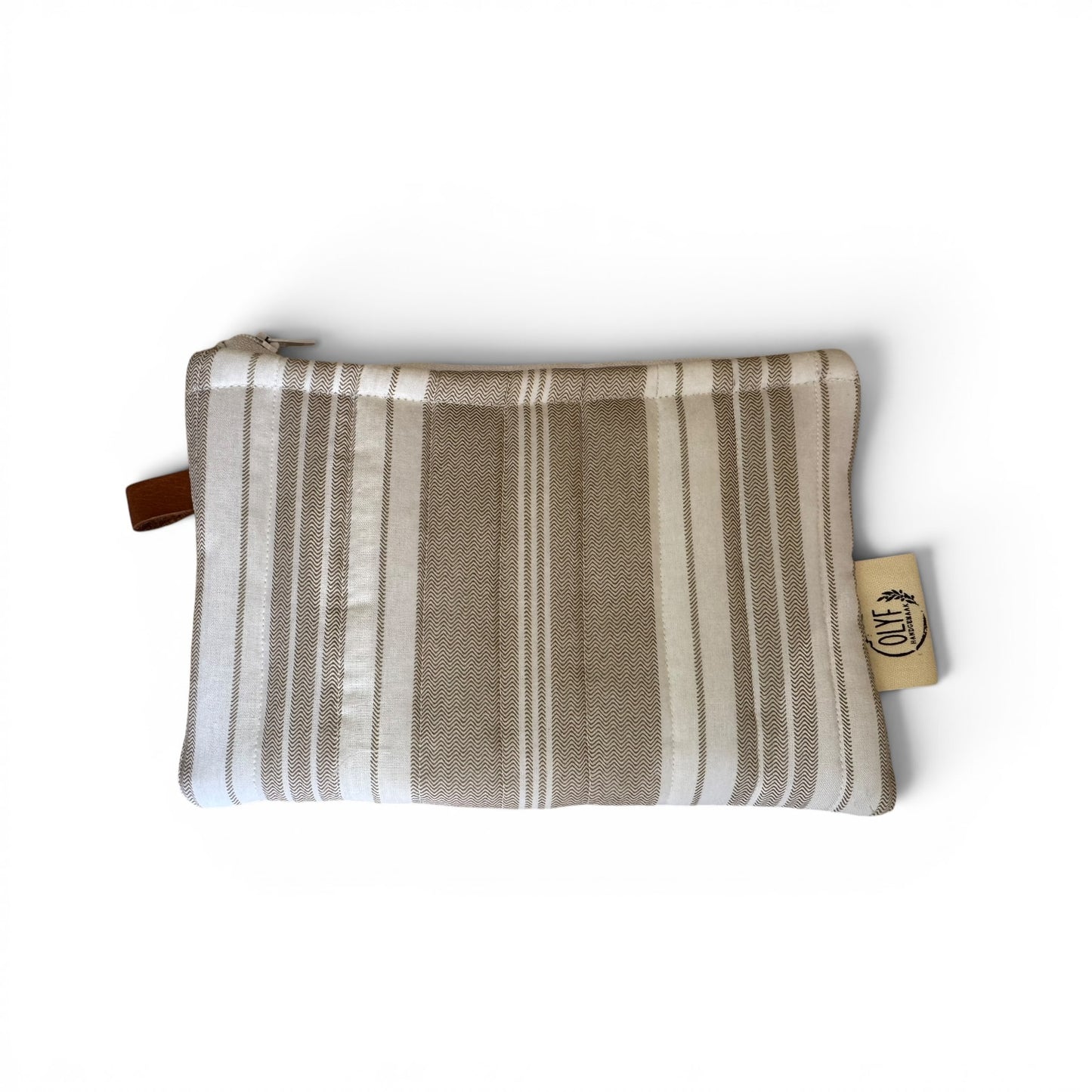Essentials Pouch- Beige stripe