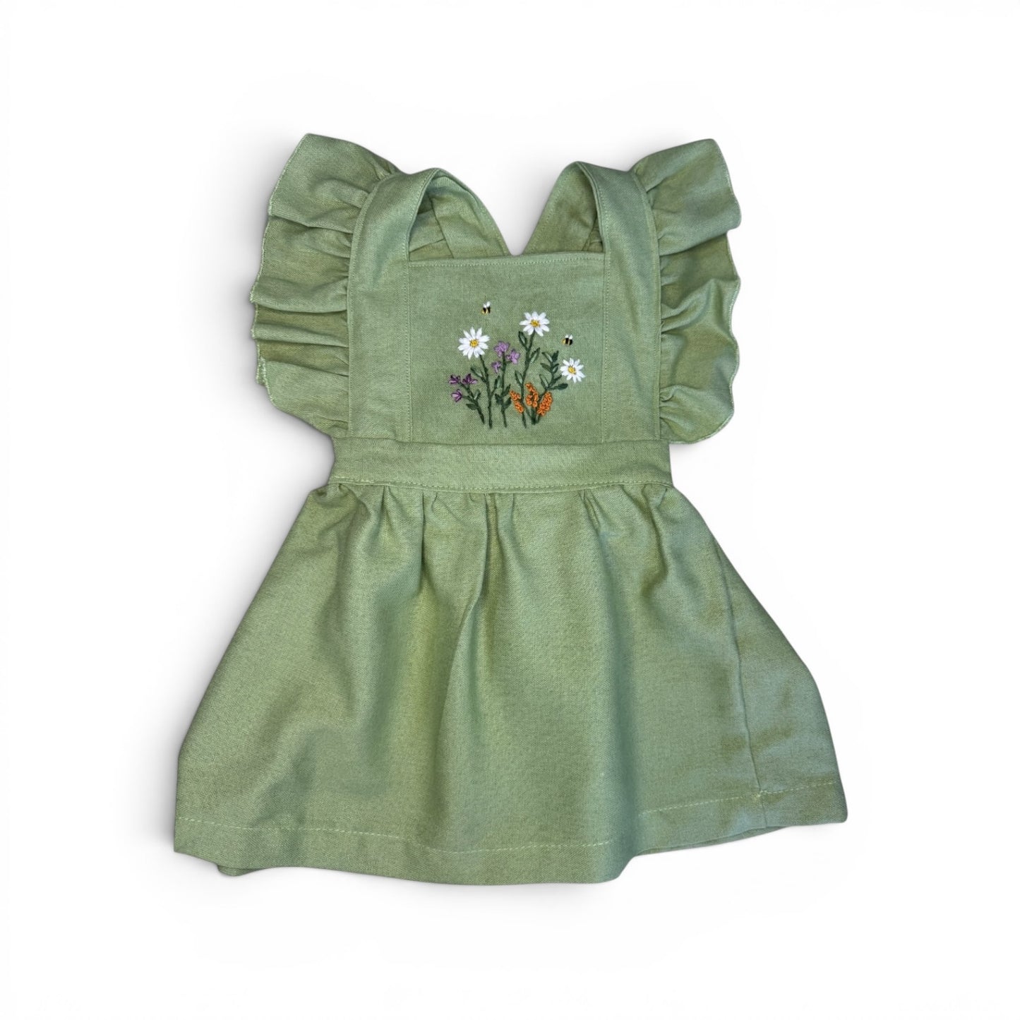 Olivia Flutter Dress- Olive