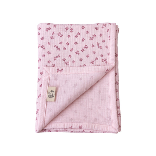 Muslin Swaddle Pink Floral