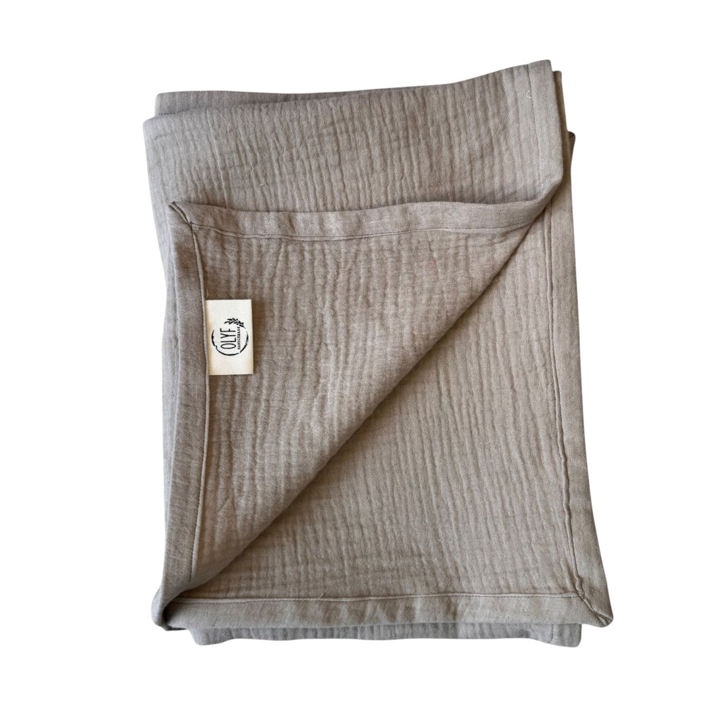 Muslin Swaddle Blanket Beige