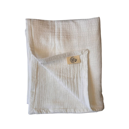 Muslin Swaddle Blanket White